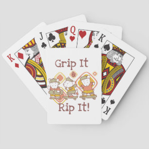 Baraja De Cartas Agárrelo y rasgúelo que anda en monopatín