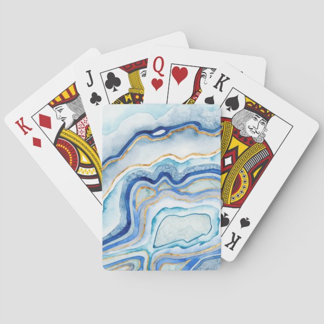 Baraja De Cartas Agato de cobalto II (Reverso)