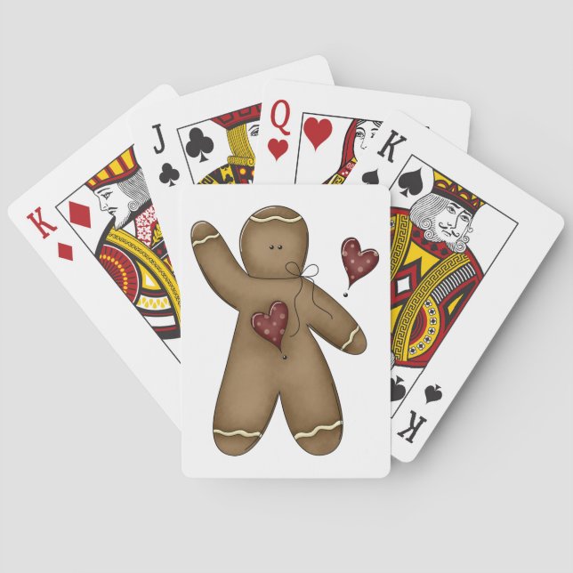 Baraja De Cartas Agitando pan de jengibre (Reverso)