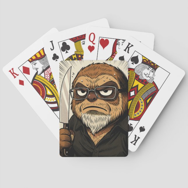 Baraja De Cartas Agitated Sloth 52 Blocks Phil Elmore Playing Cards (Reverso)