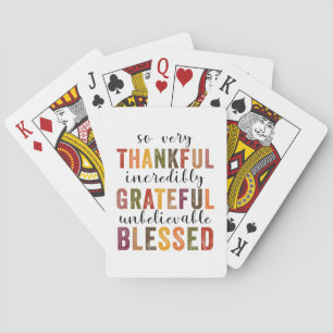Baraja De Cartas Agradecimiento Agradecimiento Acción de Gracias