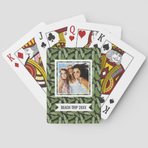 Baraja De Cartas Agrega tu nombre Hojas de palma