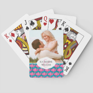 Baraja De Cartas Agrega tu nombre   Neon Flamingos