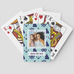 Baraja De Cartas Agrega tu nombre   Patrón costero