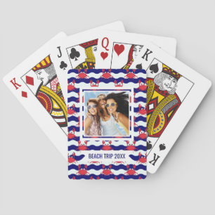 Baraja De Cartas Agrega tu nombre Patrón de cangrejos felices