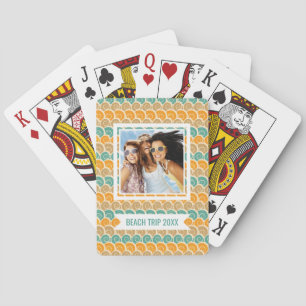 Baraja De Cartas Agrega tu nombre Patrón de ondas acuáticas
