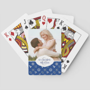 Baraja De Cartas Agrega tu nombre Patrón de ondas náuticas cortas