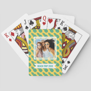 Baraja De Cartas Agrega tu nombre Patrón de piña