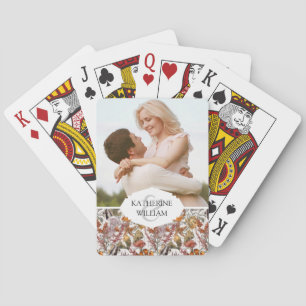 Baraja De Cartas Agrega tu nombre Patrón de vida marina acuarela