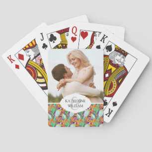 Baraja De Cartas Agrega tu nombre Patrón Strelitzia