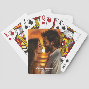 Baraja De Cartas Agrega tu propia foto de pareja Aniversario de bod