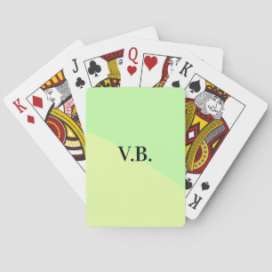 Baraja De Cartas Agregar texto de nombre monograma de color sólido