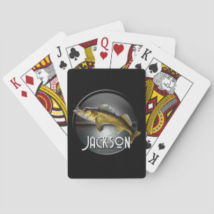 Baraja De Cartas Agua de la Luna y Pike Walleye