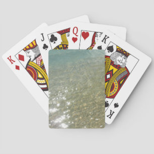Baraja De Cartas Agua en la Playa I Fotografía de Naturaleza Abstra