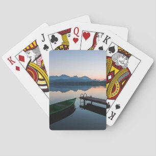 Baraja De Cartas Agua   Lago Hopfen Alpes bávaros Alemania