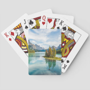 Baraja De Cartas Agua   Lago Maligno, Parque Nacional Jasper, Canad