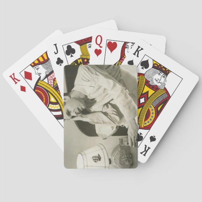 Baraja De Cartas Agua potable del hombre (Reverso)