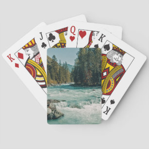 Baraja De Cartas Agua Río Kuala, Montañas Altai