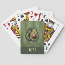 Baraja De Cartas Aguacate Lover Faux Embroidery