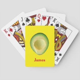 Baraja De Cartas Aguacate Rojo Amarillo 4James (Nombre)
