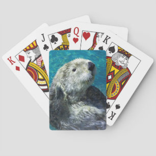 Baraja De Cartas Aguas azules adorables con aletas de mar