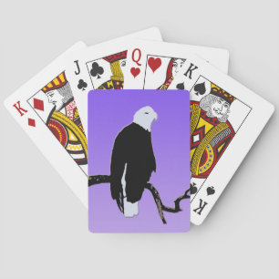 Baraja De Cartas Águila calva al atardecer - Original Arte de Vida 