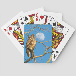 Baraja De Cartas Águila calva juvenil y luna