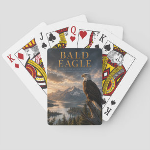 Baraja De Cartas Águila Calva Mountain Lake ANIMALES Póker