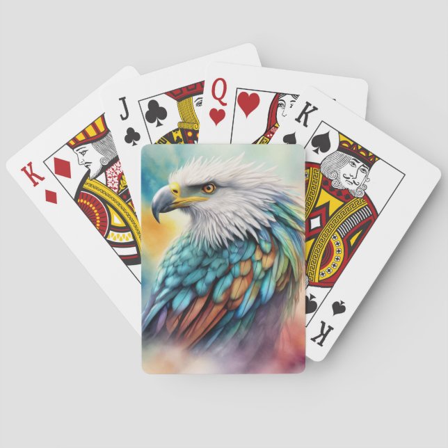 Baraja De Cartas Águila colorida (Reverso)