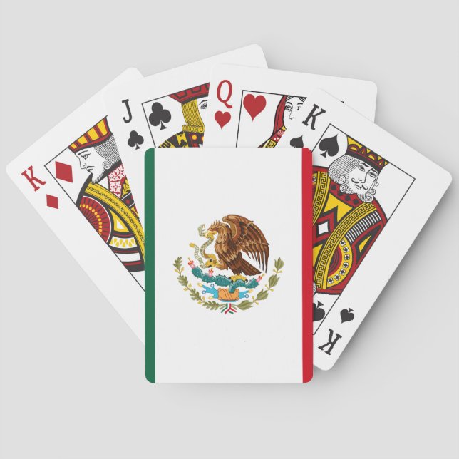 Baraja De Cartas Águila de la bandera mexicana (Reverso)