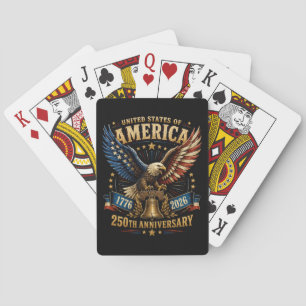 Baraja De Cartas Águila del 250 Aniversario de Estados Unidos de Am