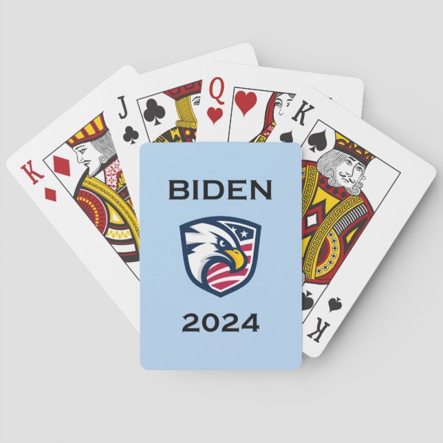 Baraja De Cartas Águila electoral de Guay Joe Biden 2024 (Reverso)
