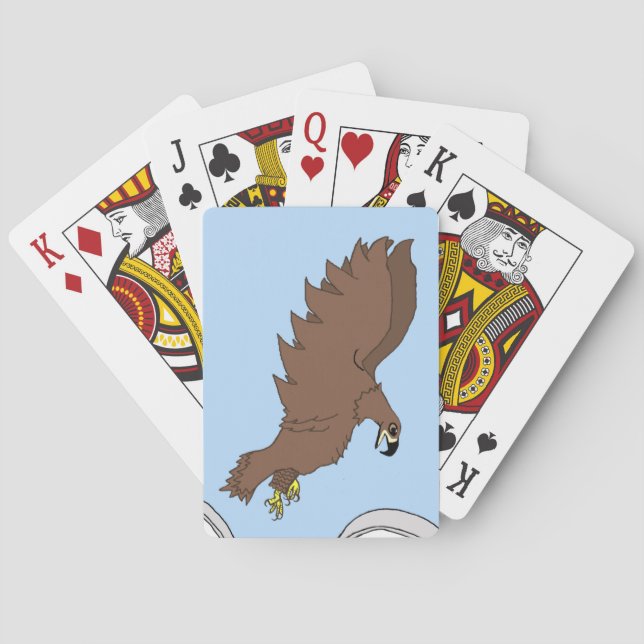 Baraja De Cartas Aguila joven voladora (Reverso)