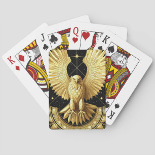 Baraja De Cartas Águila Ornamental Dorada