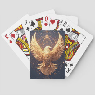 Baraja De Cartas Águila Ornamental Dorada