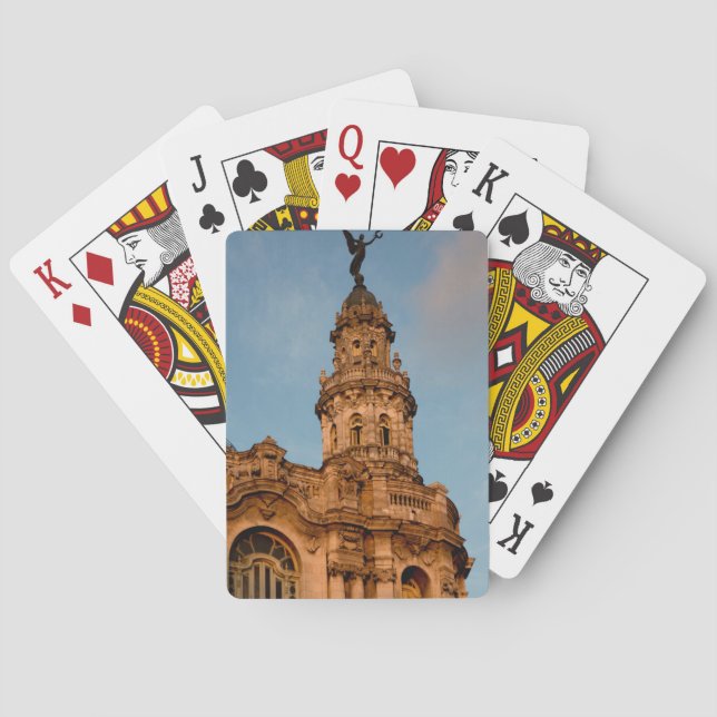 Baraja De Cartas Aguja de edificio antiguo, La Habana, Cuba (Reverso)