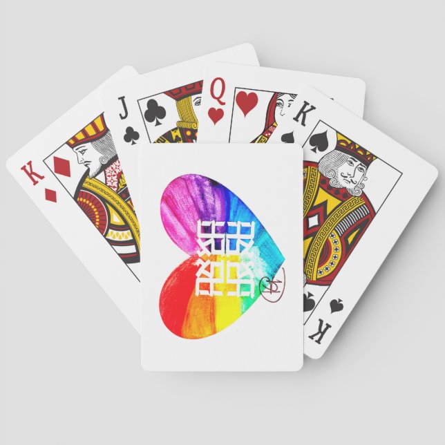 Baraja De Cartas Ahava Love Pride Art (Reverso)