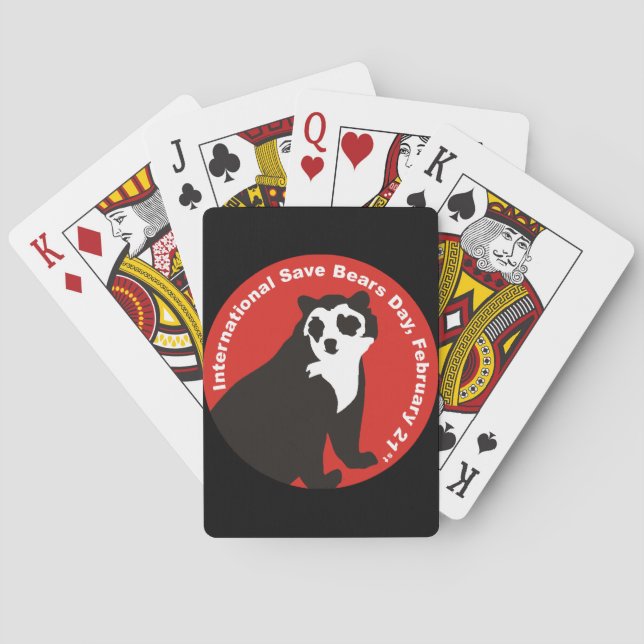 Baraja De Cartas Ahorre los osos andinos (Reverso)