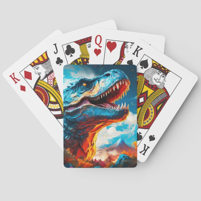 Baraja De Cartas Ai Dinosaur (Reverso)