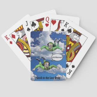Baraja De Cartas Airborne, paracaidista del ejército, personalizado