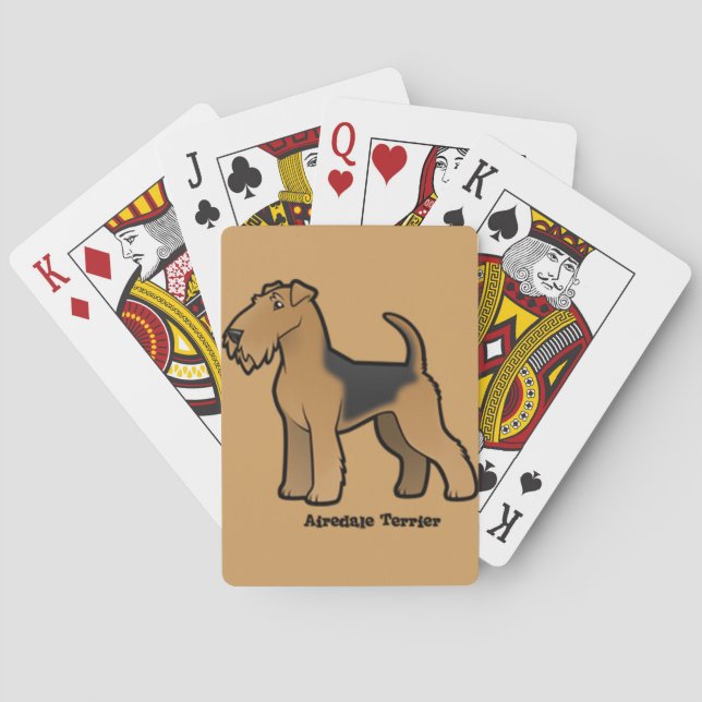 Baraja De Cartas airedale terrier (Reverso)