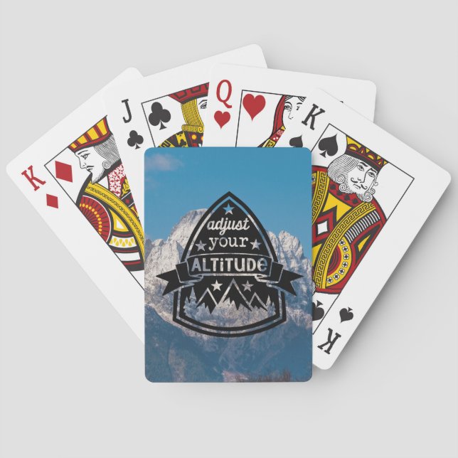 Baraja De Cartas Ajustar la altitud (Reverso)