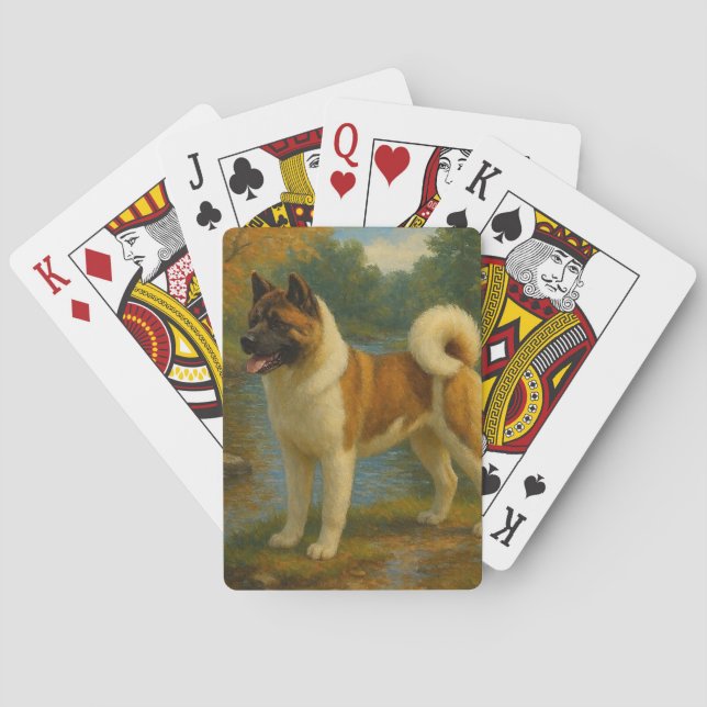 Baraja De Cartas Akita (Reverso)