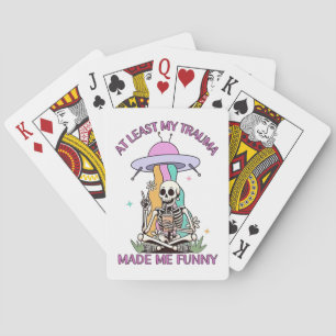 Baraja De Cartas Al Menos Mi Trauma Me Hizo Divertido.