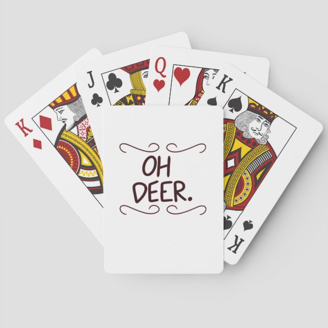 Baraja De Cartas Alastor Oh Deer Diseño de Arte Creativo  (Reverso)