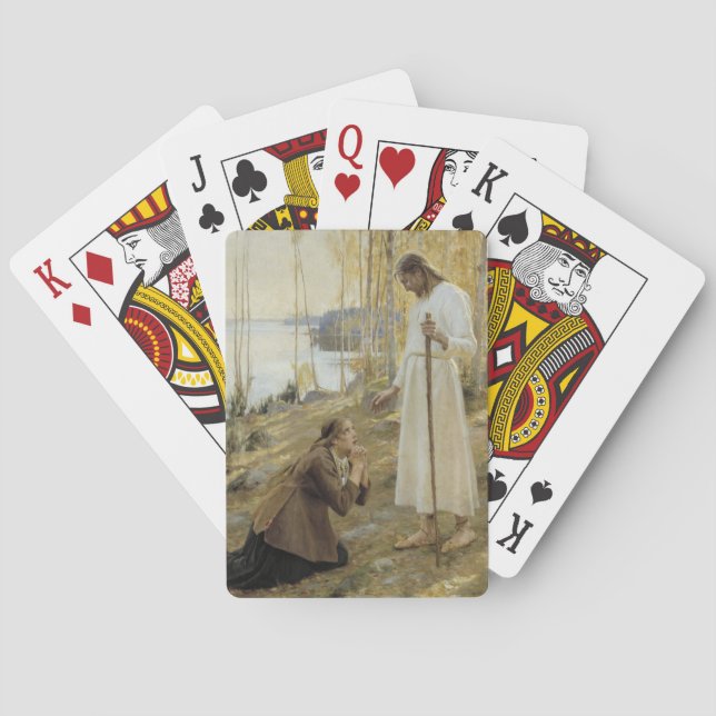 Baraja De Cartas Albert Edelfelt - Cristo y María Magdalena (Reverso)