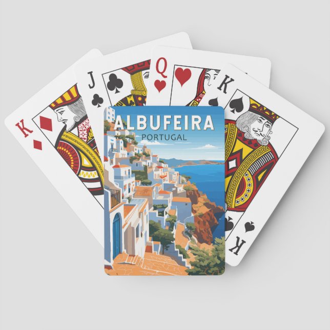 Baraja De Cartas Albufeira Portugal Viajes de arte (Reverso)