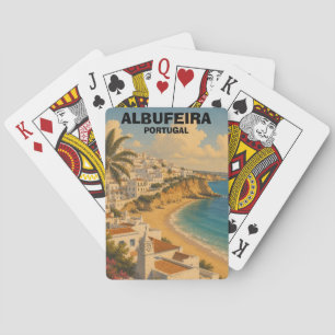 Baraja De Cartas Albufeira Vintage Portugal Algarve Viajes
