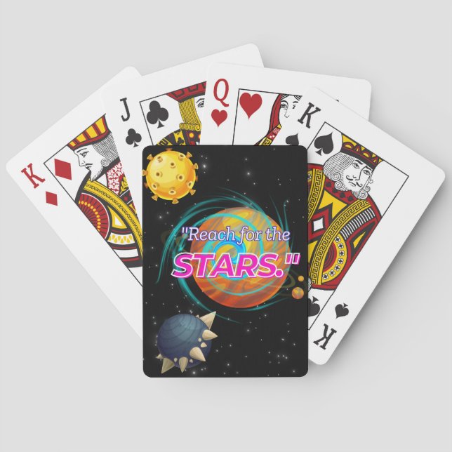BARAJA DE CARTAS ALCANZA LAS ESTRELLAS (Reverso)