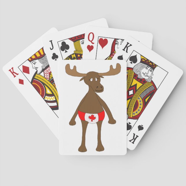 Baraja De Cartas Alces canadienses (Reverso)